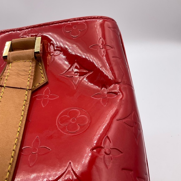 Louis Vuitton Monogram Vernis Houston LV Logo Red Patent Tote Bag - Picture 14 of 16